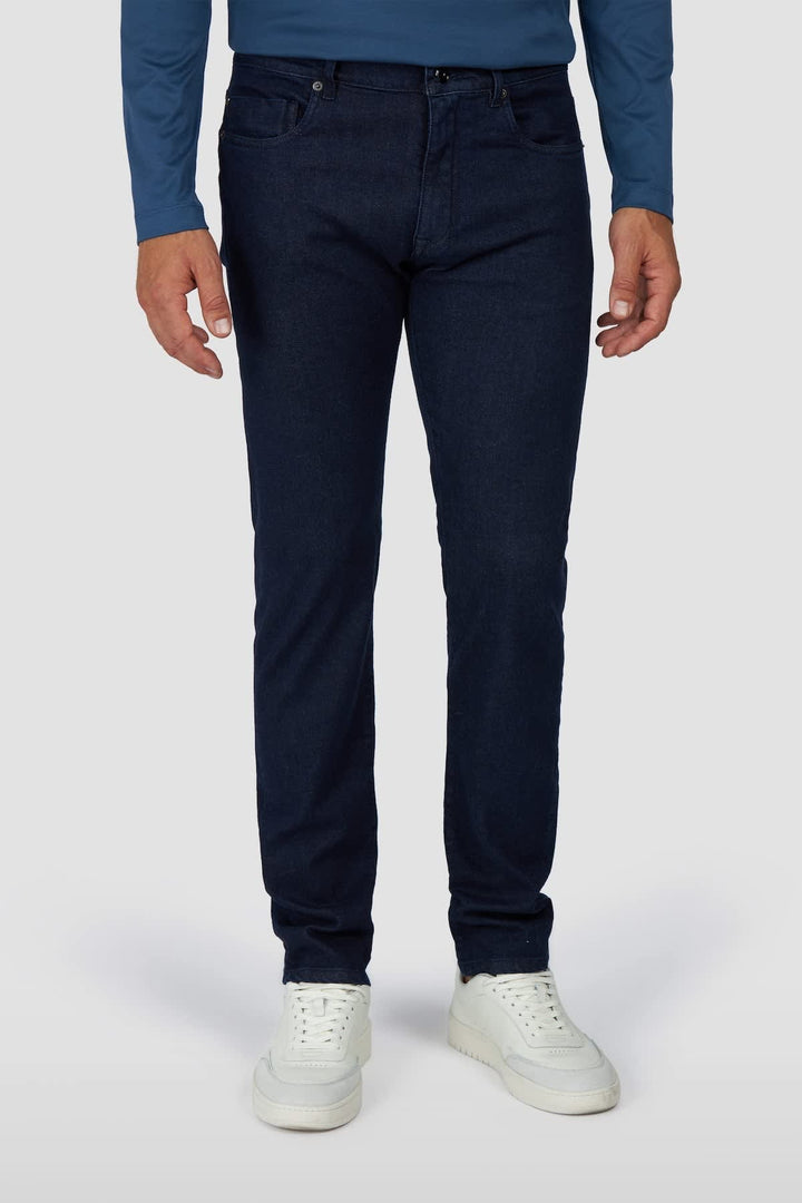Jean ajusté bleu vue de face pour homme Paul and Shark