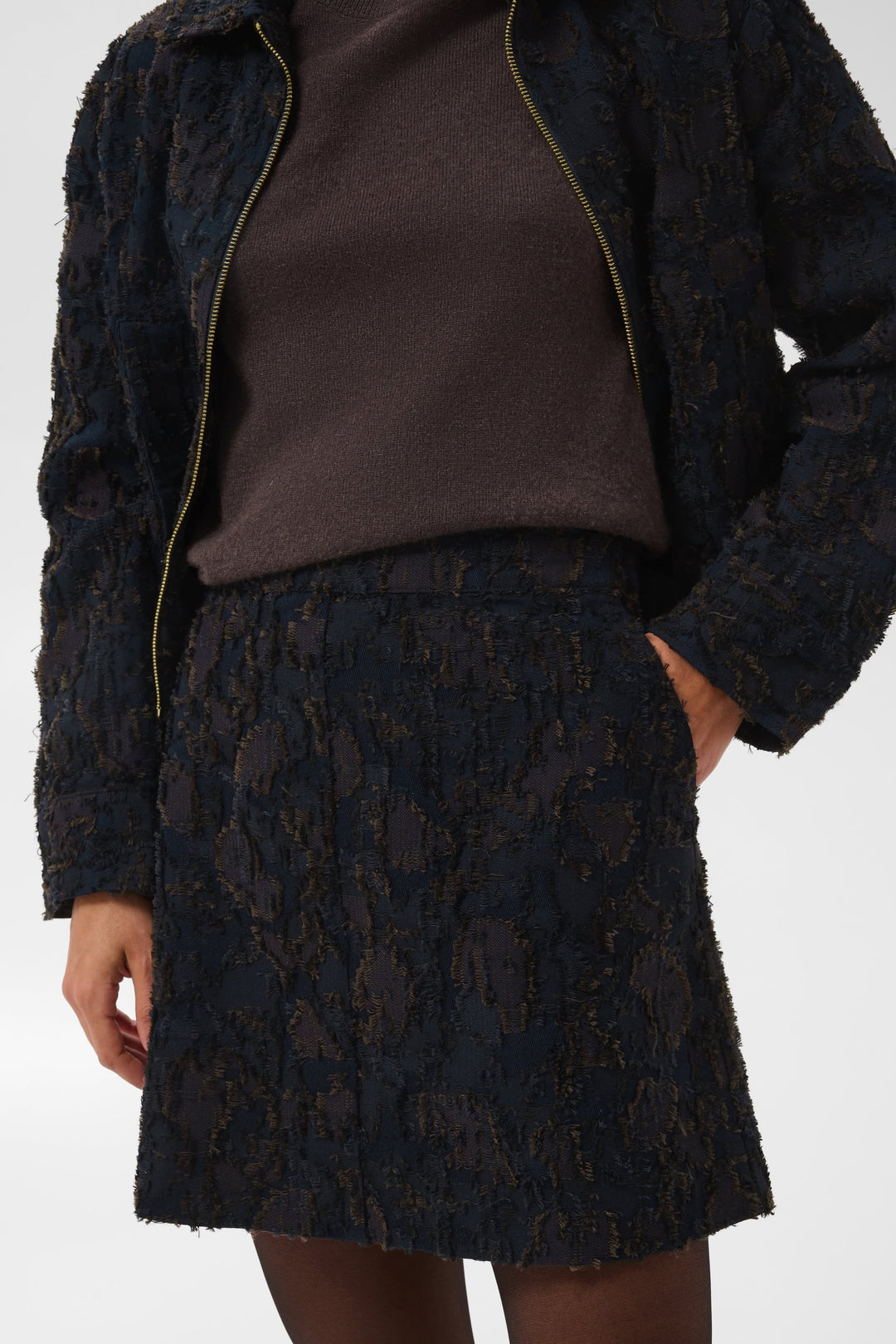 Women’s Cemille textured short skirt Part Two
