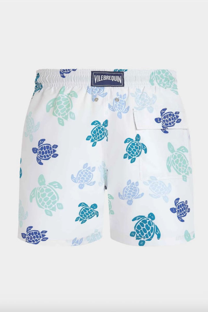 Vue de face maillot tortue Vilebrequin pour homme bleu - Valérie Simon