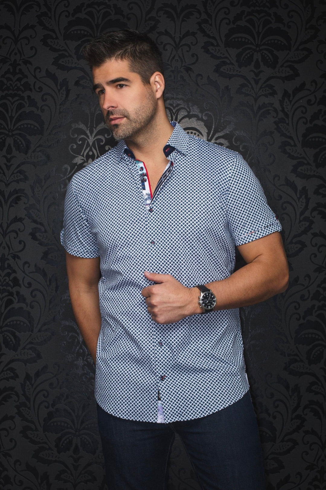 MANCHES COURTES EXTENSIBLE | TERRANO, White Navy - AU NOIR