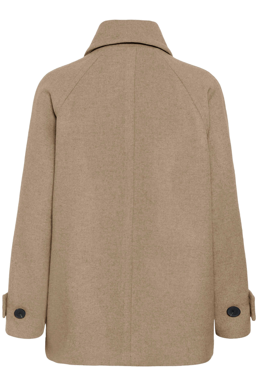Manteau court à coupe ample et col classique vue de face pour femme Inwear