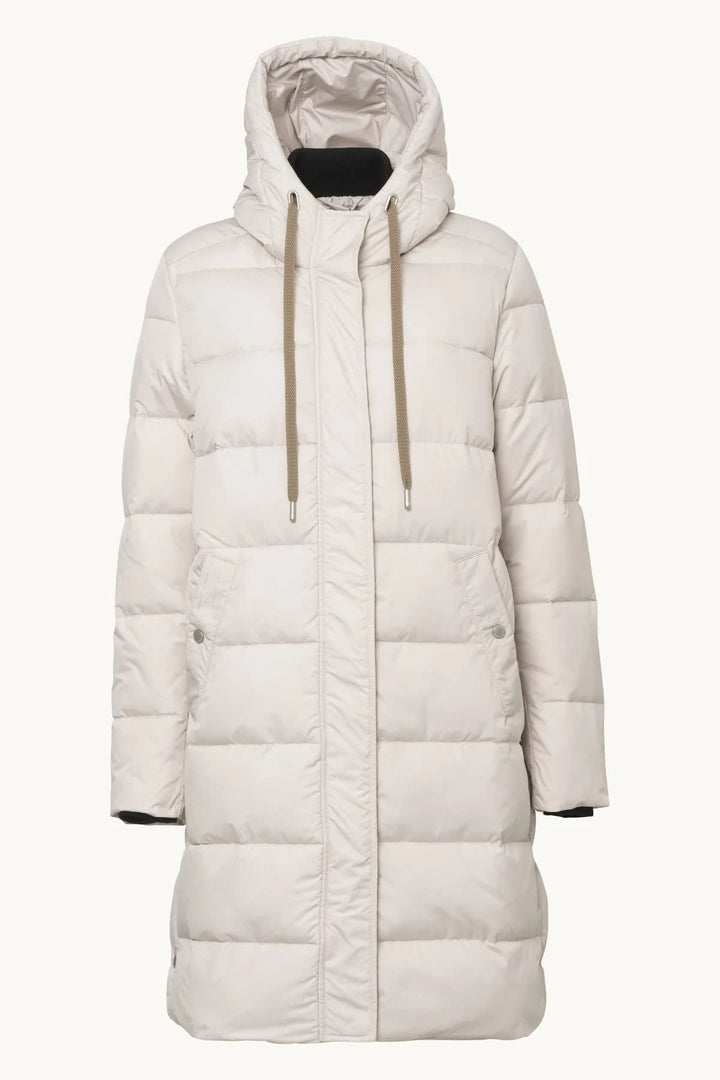 Manteau d’hiver matelassé long à capuchon pour femme Ilse Jacobsen