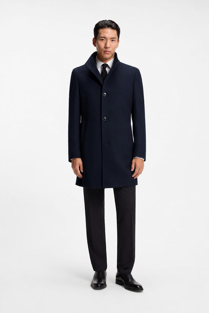 Stand-collar dress coat Hugo Boss
