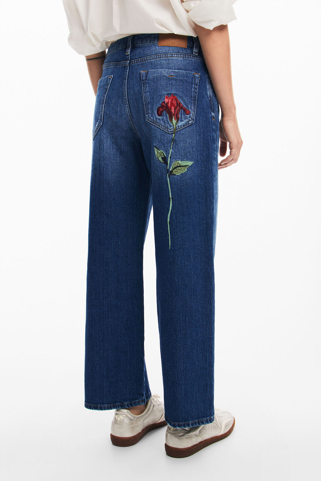 Jeans imprimé fleur