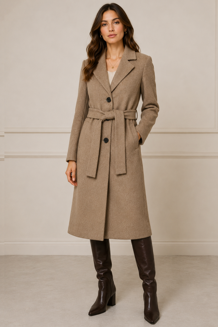Manteau ceinturé Zorah
