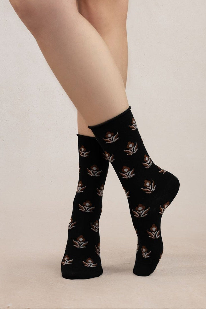 Chaussettes à fleurs Femme - Accessoires - Chaussette Bleuforêt