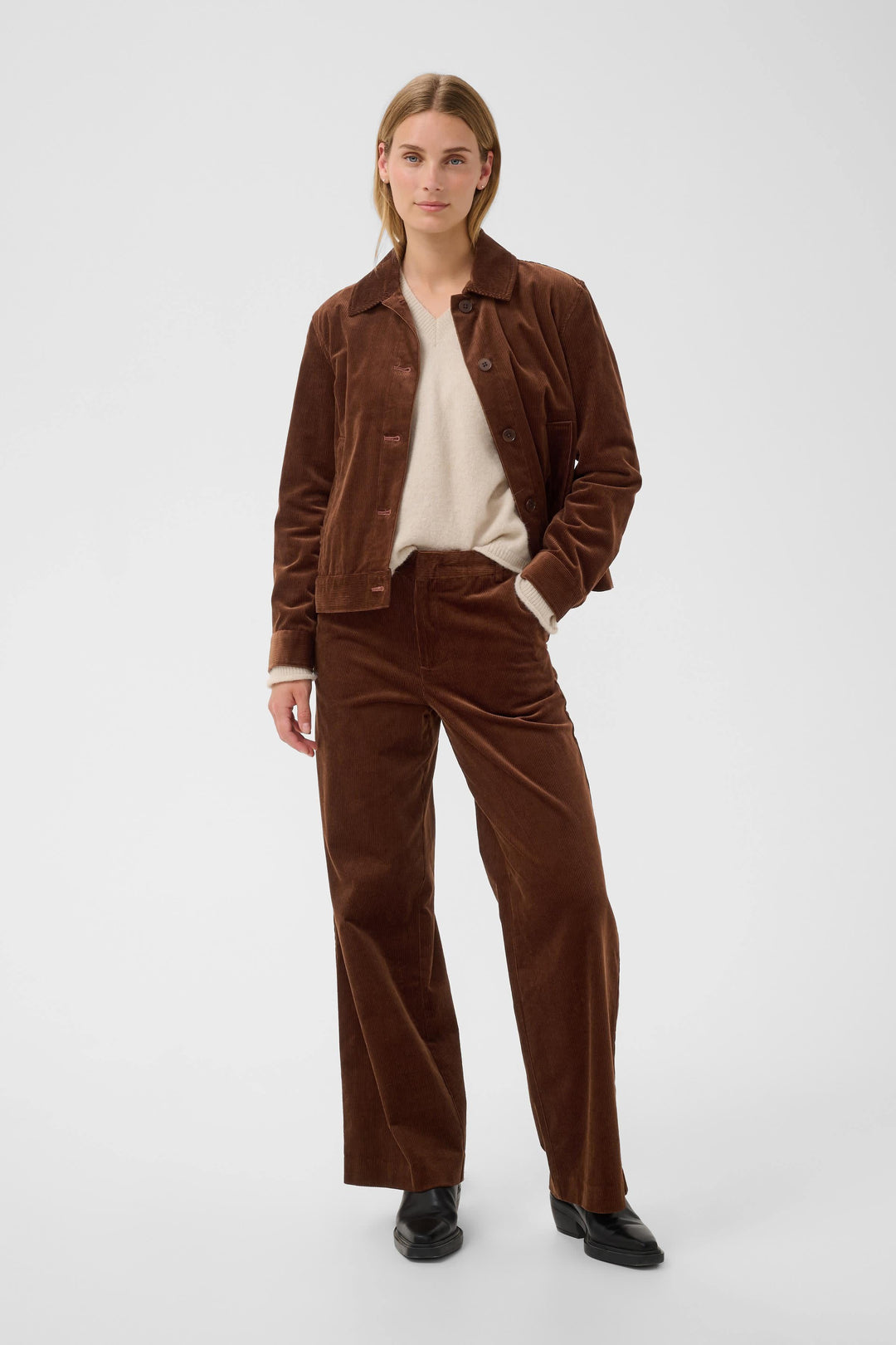 Pantalon chino en velours côtelé pour femme Part Two
