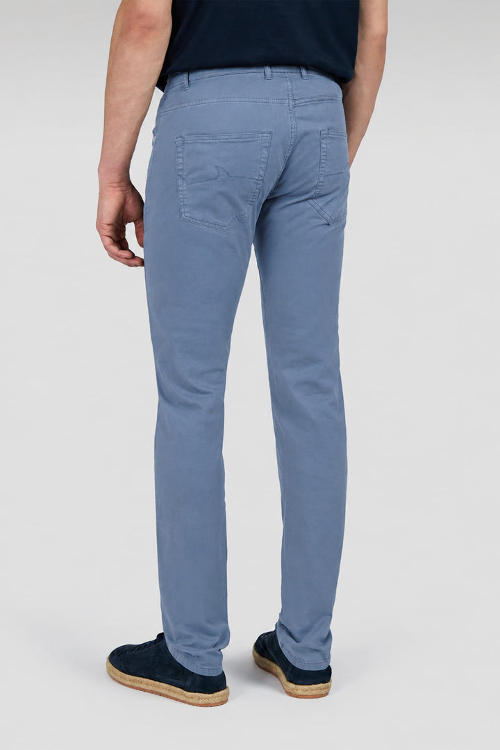 Vue portée pantalon Paul and Shark pour homme gris avec coutures visibles - Valérie Simon