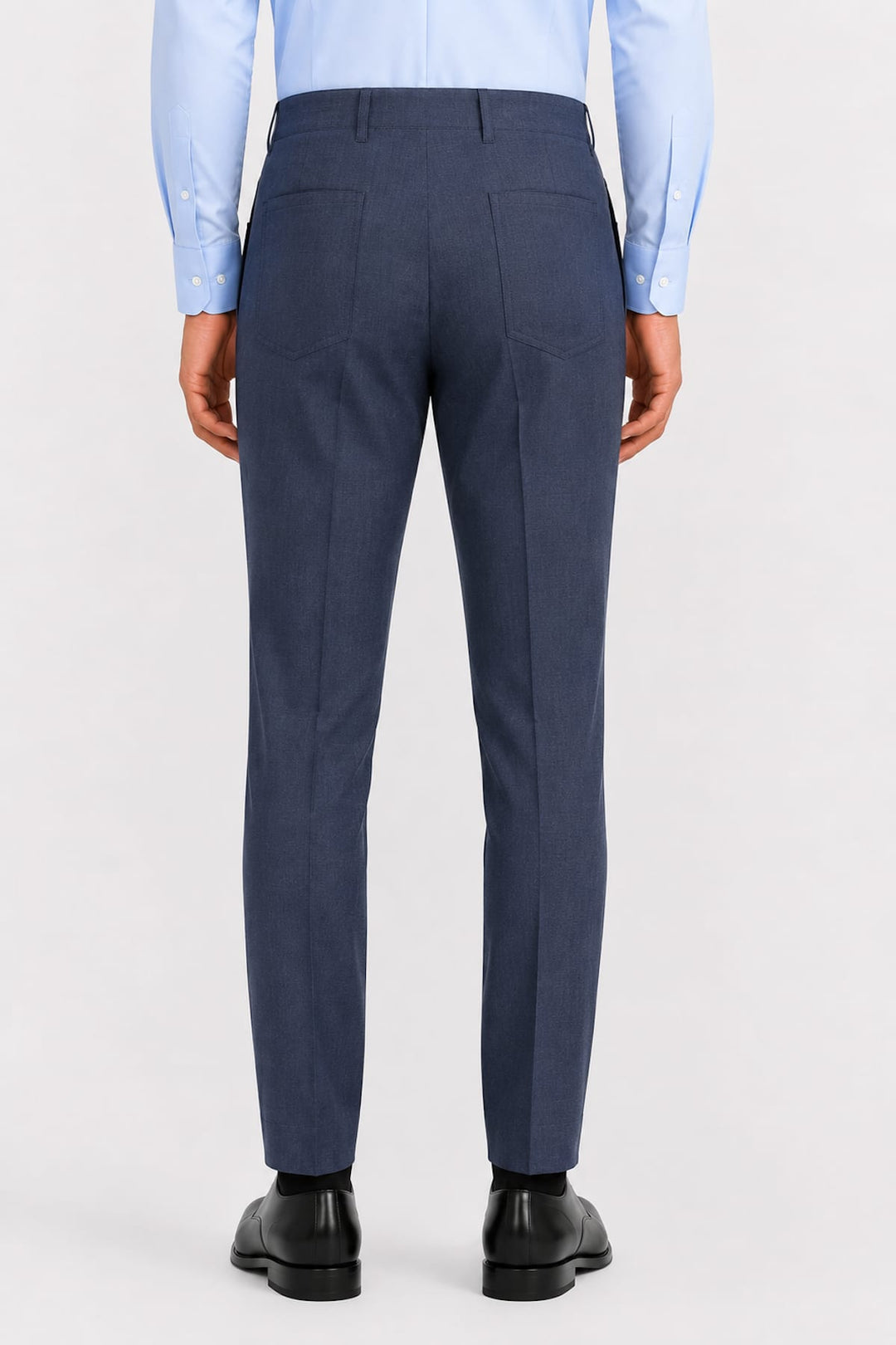 Vue latérale pantalon habillé Corneliani pour homme gris avec poches - Valérie Simon