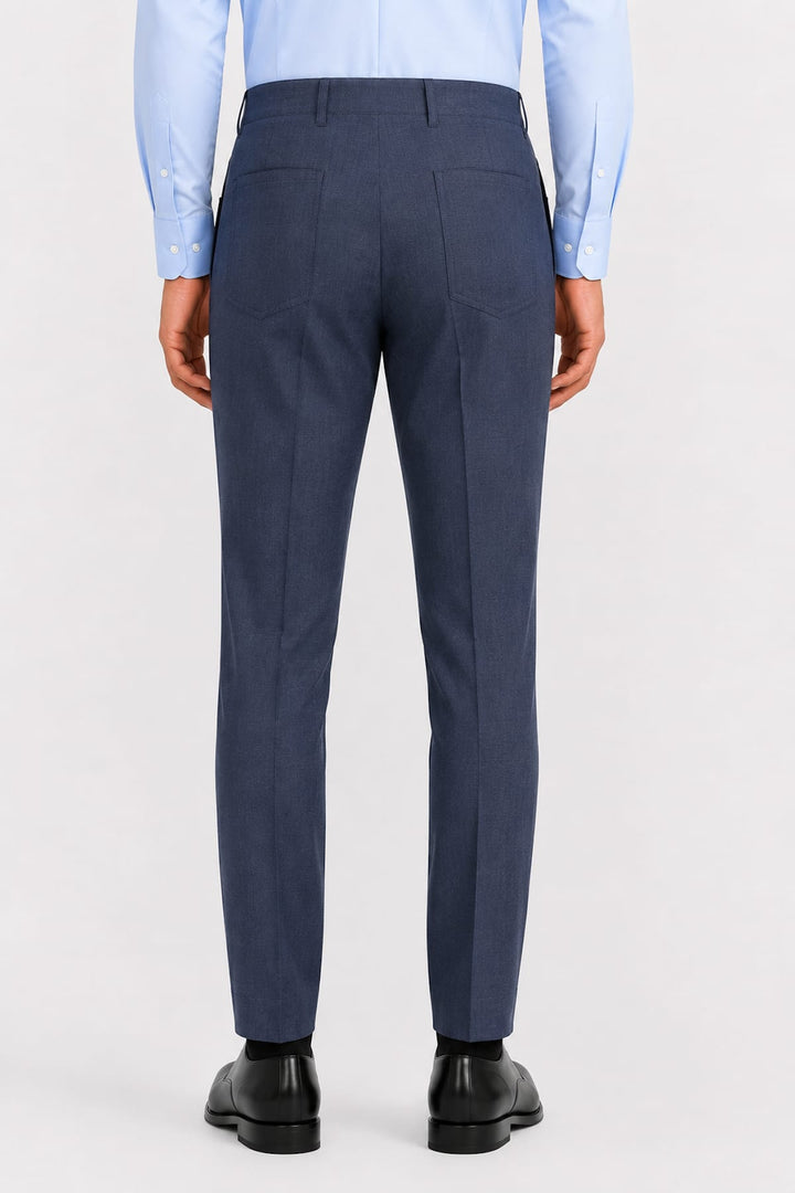 Vue latérale pantalon habillé Corneliani pour homme gris avec poches - Valérie Simon