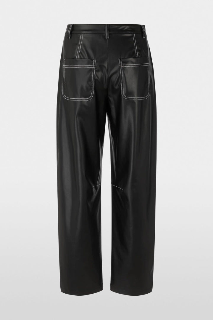 RUMA faux leather pants, front view, for women by Marc Cain