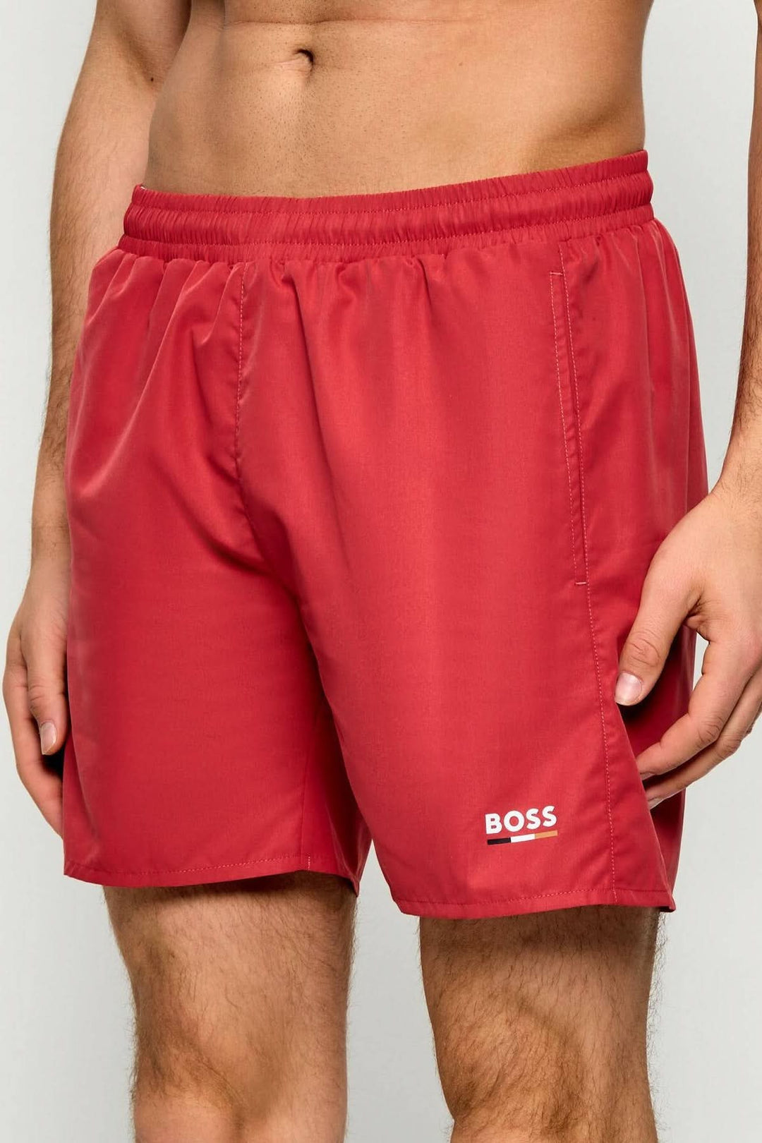 Swimsuit with an elastic waistband