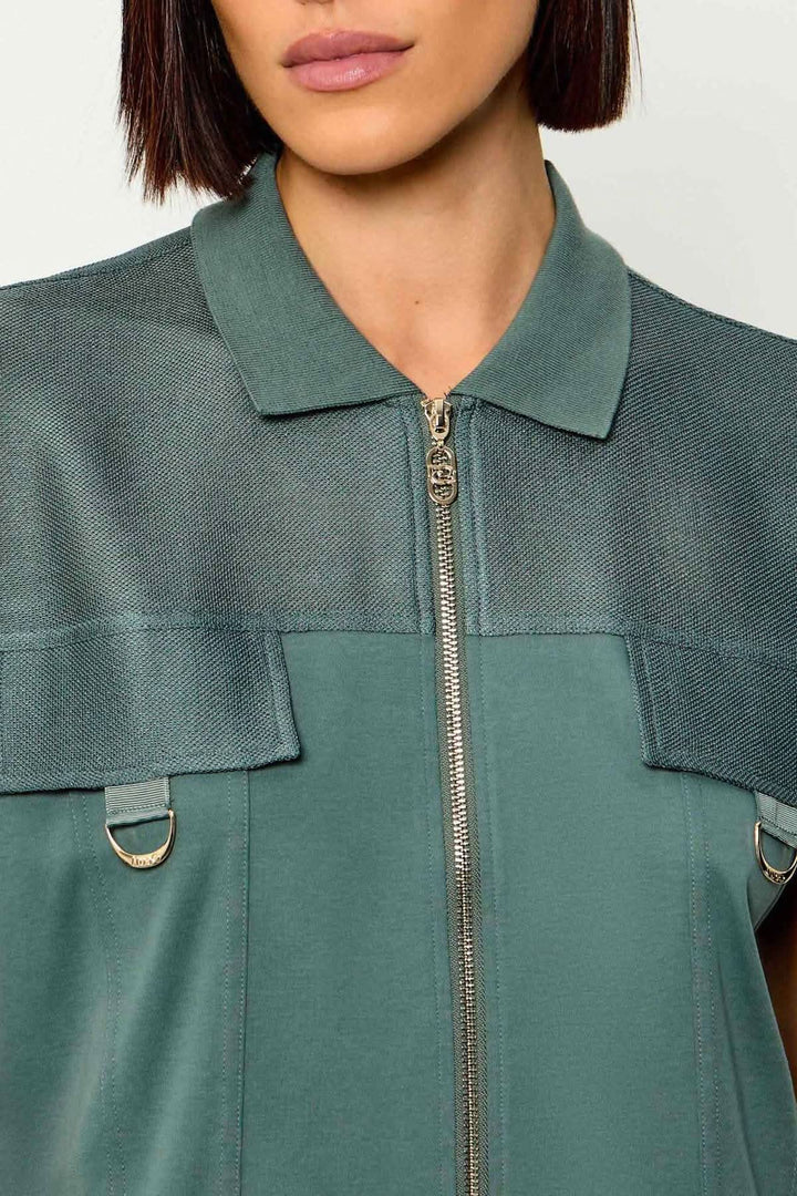 Veste sans manches à fermeture éclair