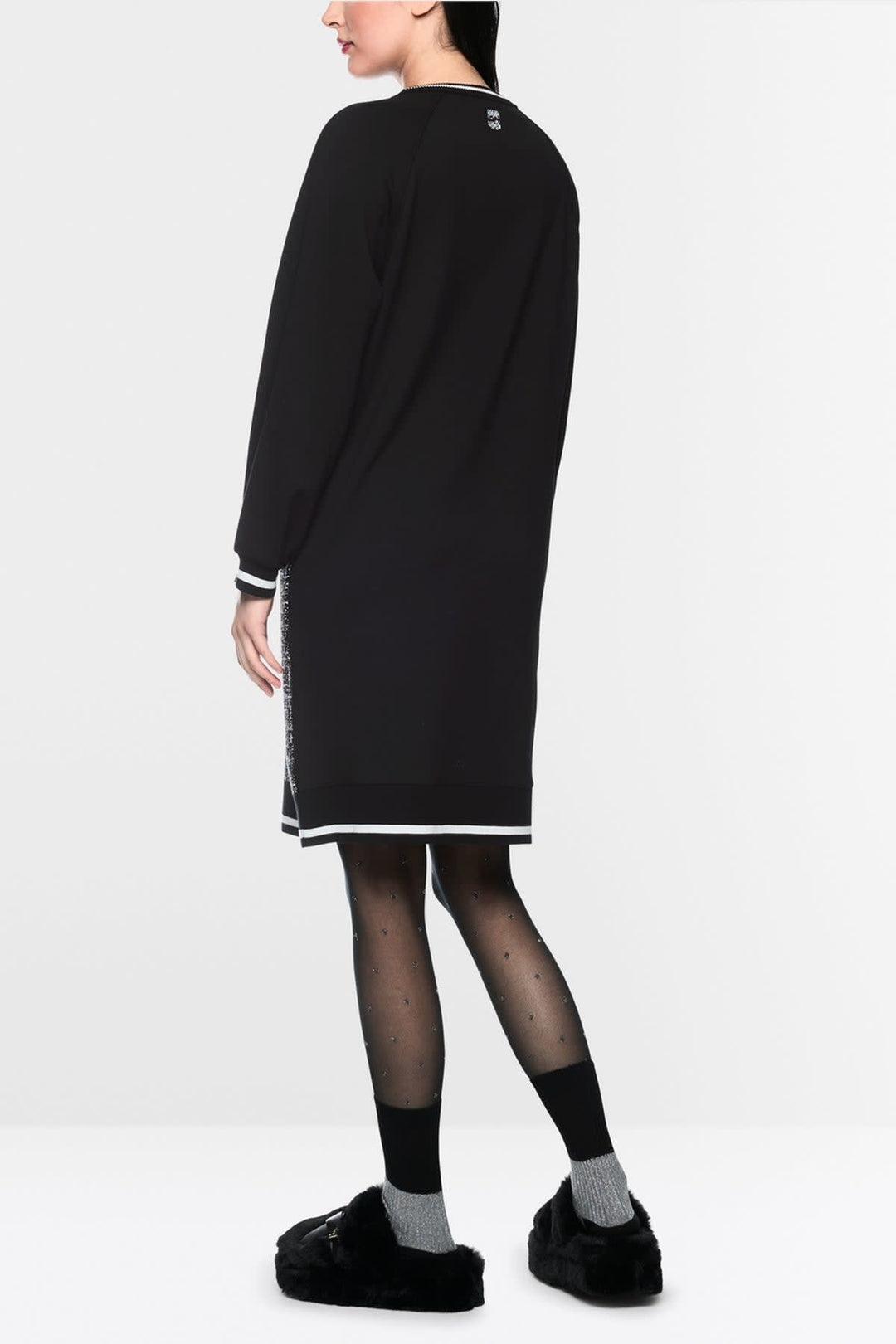 Robe courte à motif chat vue de face pour femme Marc Cain
