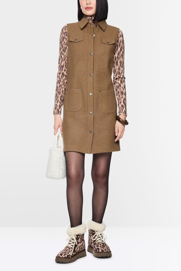 Robe courte en laine vierge pour femme Marc Cain