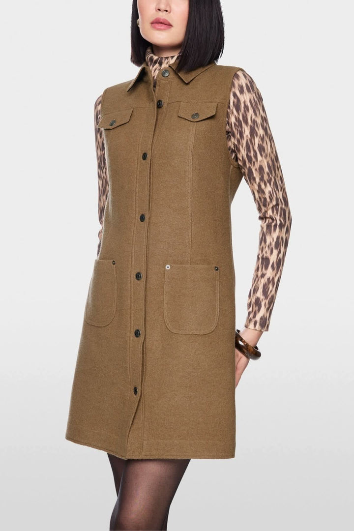 Robe courte en laine vierge pour femme Marc Cain