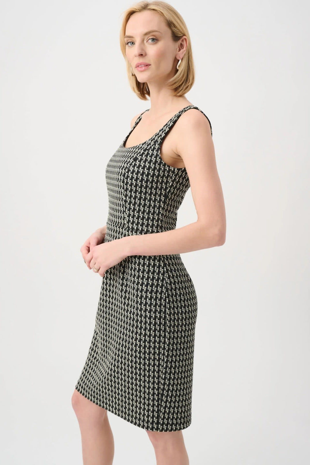 Front view of a black Joseph Ribkoff women&
