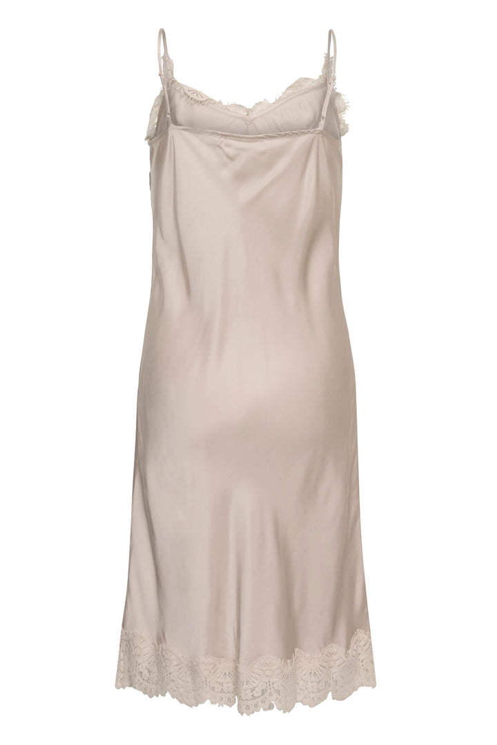 Robe midi Orah satinée à dentelle florale vue de face pour femme Inwear
