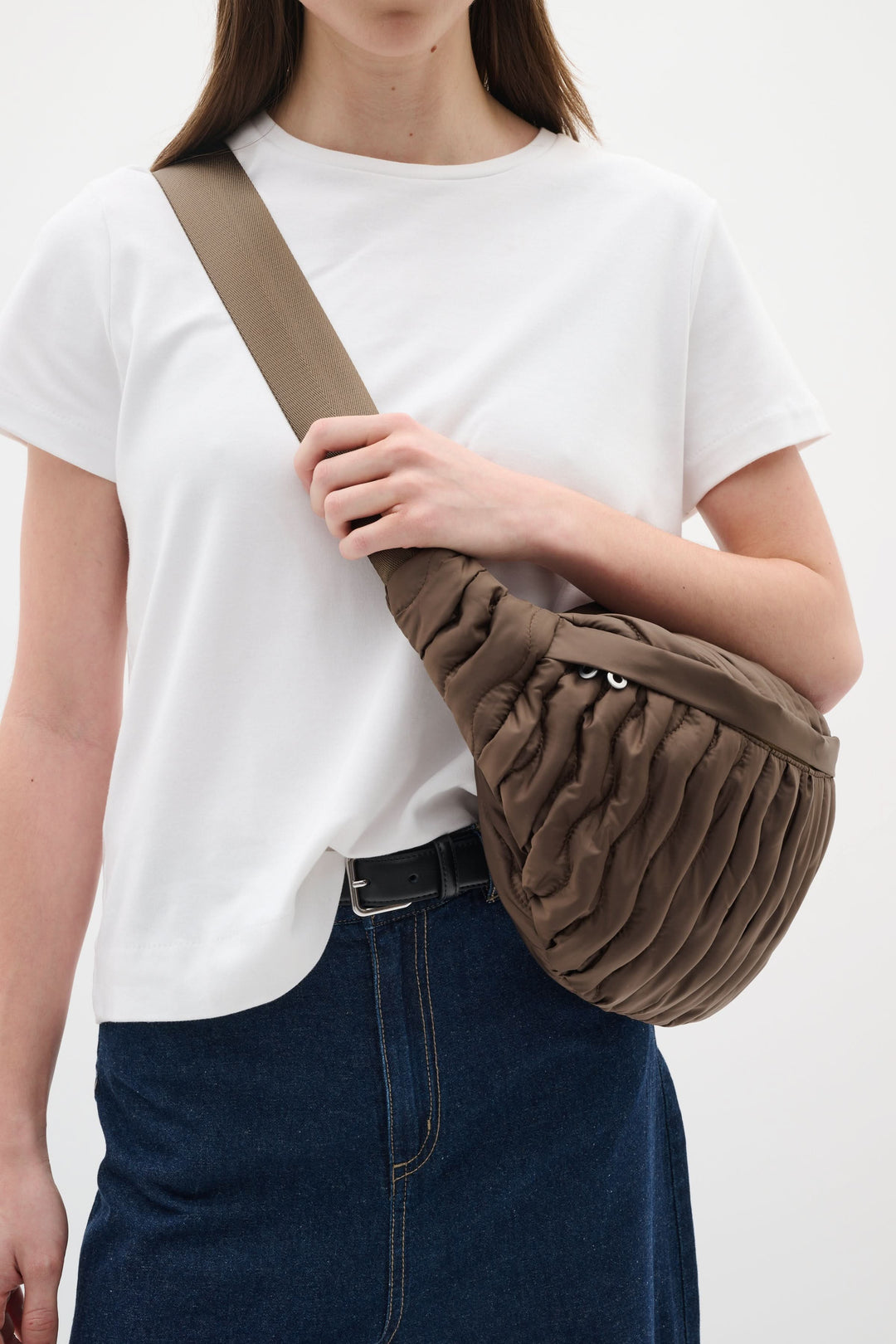 Sac à main Rasidan matelassé à bandoulière vue de face pour femme Inwear