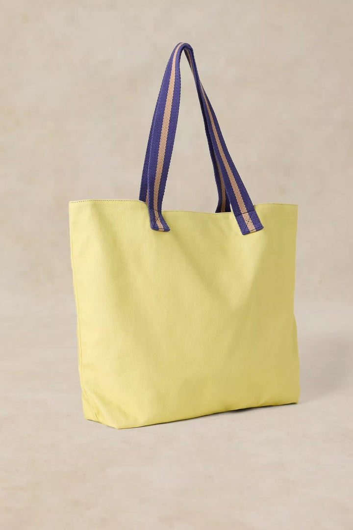 Sac fourre-tout Terrie écru à imprimé chien vue de face pour femme White Stuff