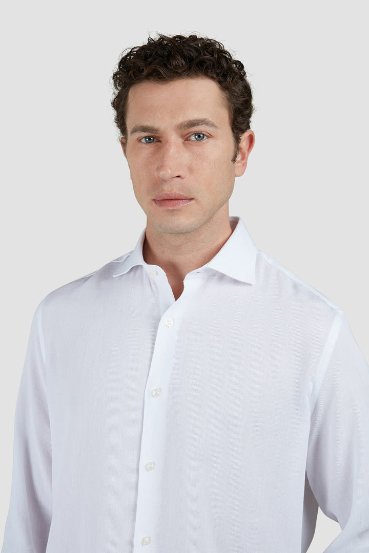 Chemise en coton texturé