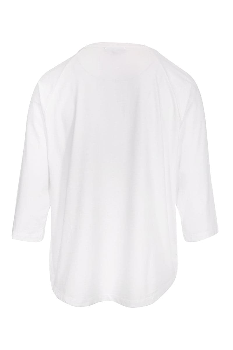 T-shirt à manches trois-quarts et motif brodé pour femme kennys