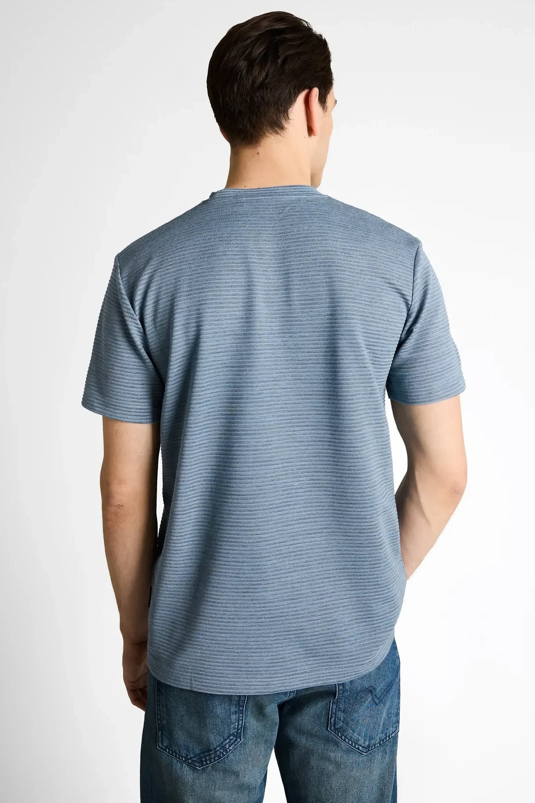 Front view of Tom Tailor textured gray men&