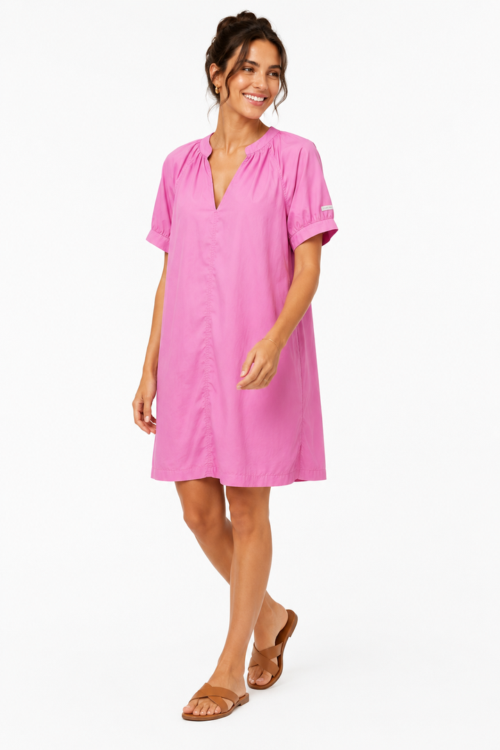 Louisa Summer Dress with Puff Sleeves