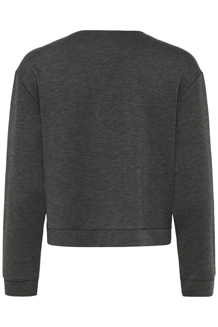 Veste Gida grise, vue arrière, design moderne et épuré avec une coupe courte et confortable.