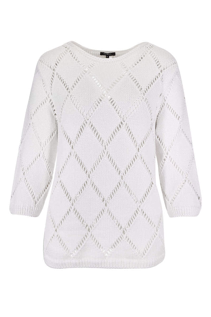 Tricot ajouré à motif losanges pour femme kennys