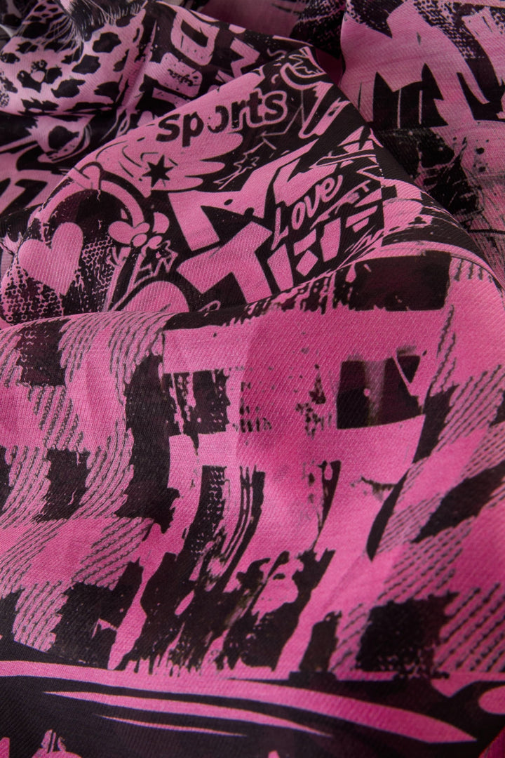 Foulard à motif graphique