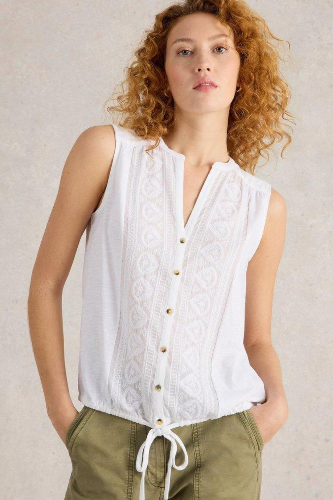 Chemise Sans Manches Tulipe