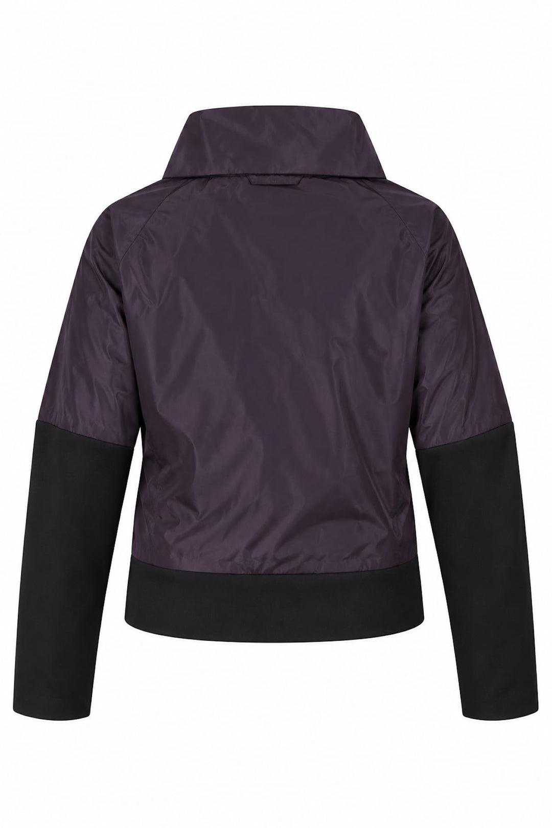Veste courte Bire à col montant et empiècements contrastants vue de face pour femme xenia