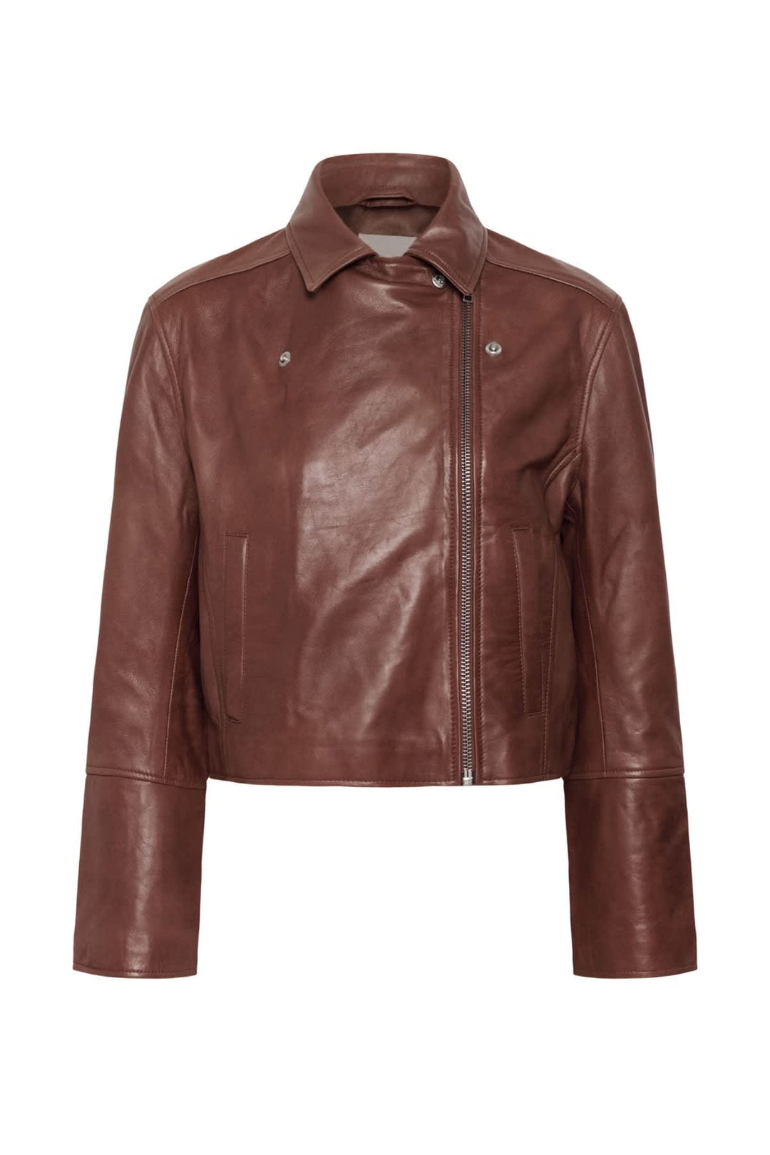 Veste courte en cuir pour femme Part Two