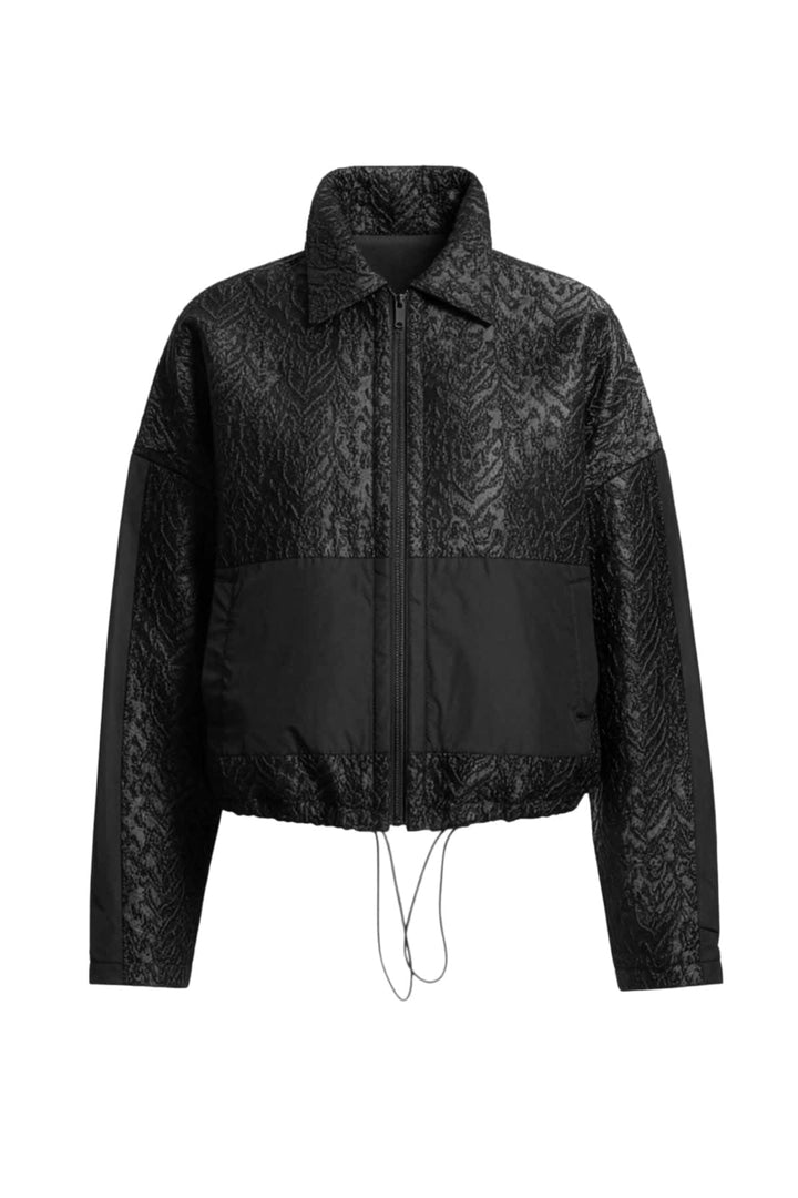 Veste courte Mobi zippée à motif texturé pour femme xenia