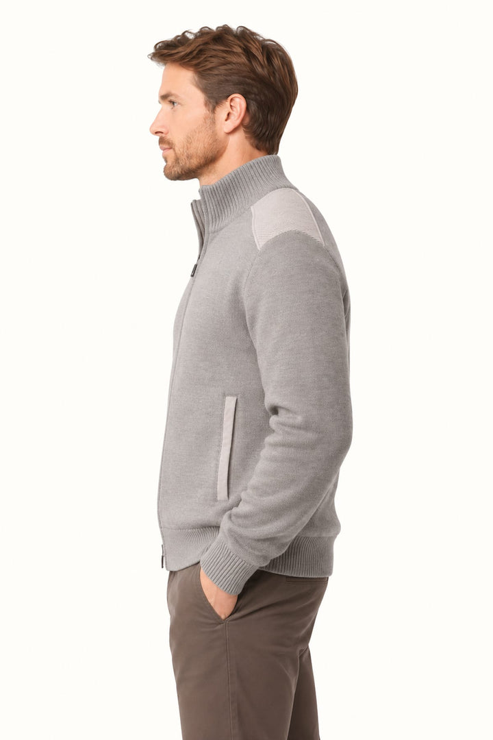 Veste en tricot à col montant pour homme Paul and Shark