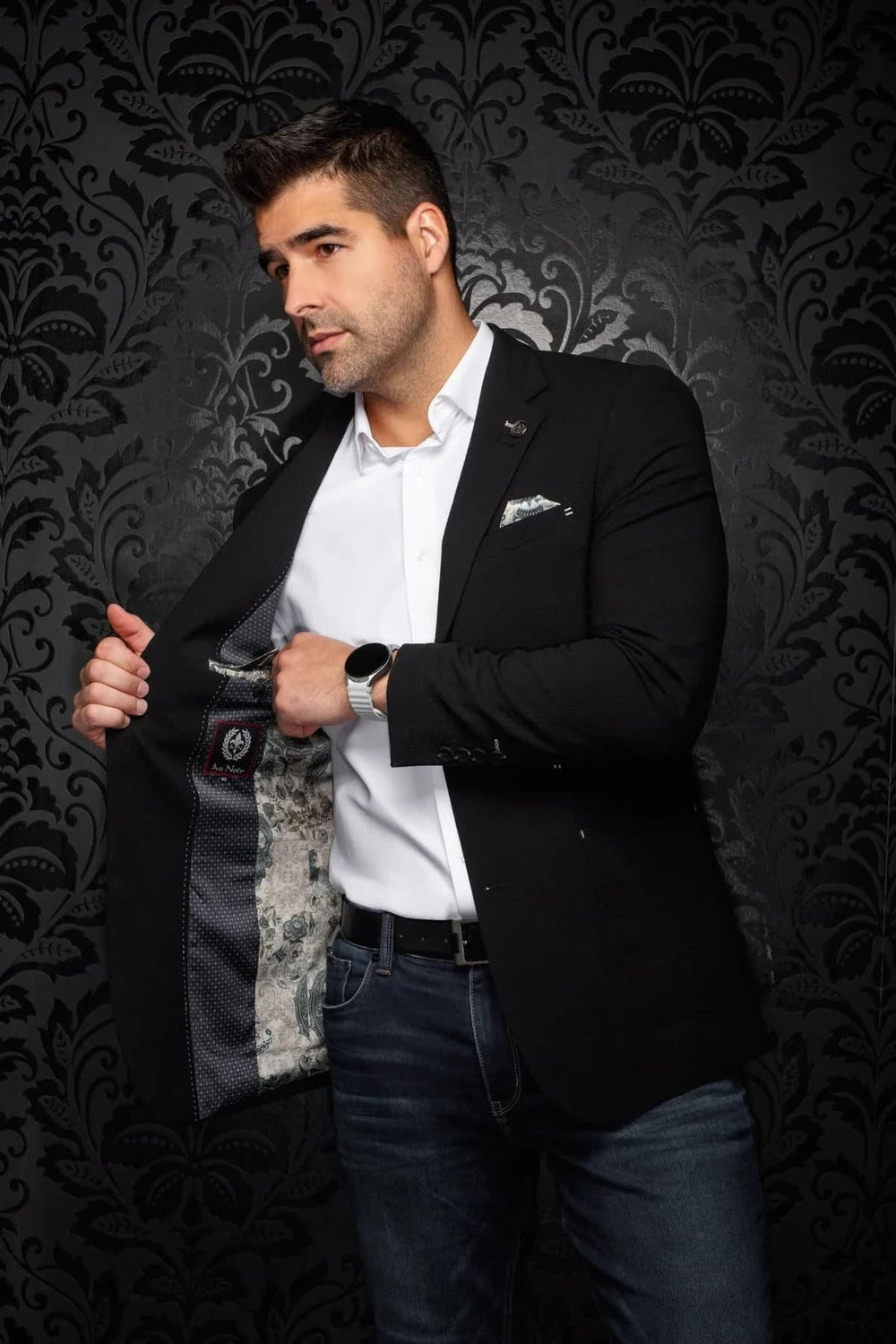 Men's tailored-fit blazer Au noir