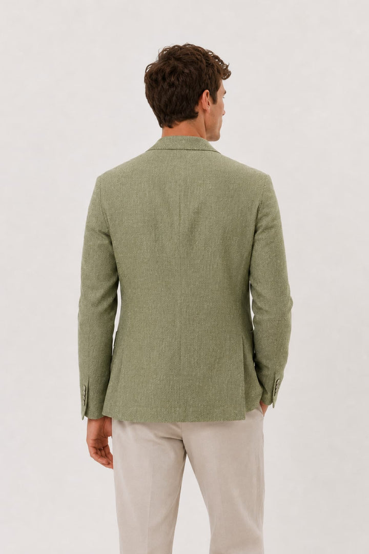 Front view of a beige Tagliatore men&