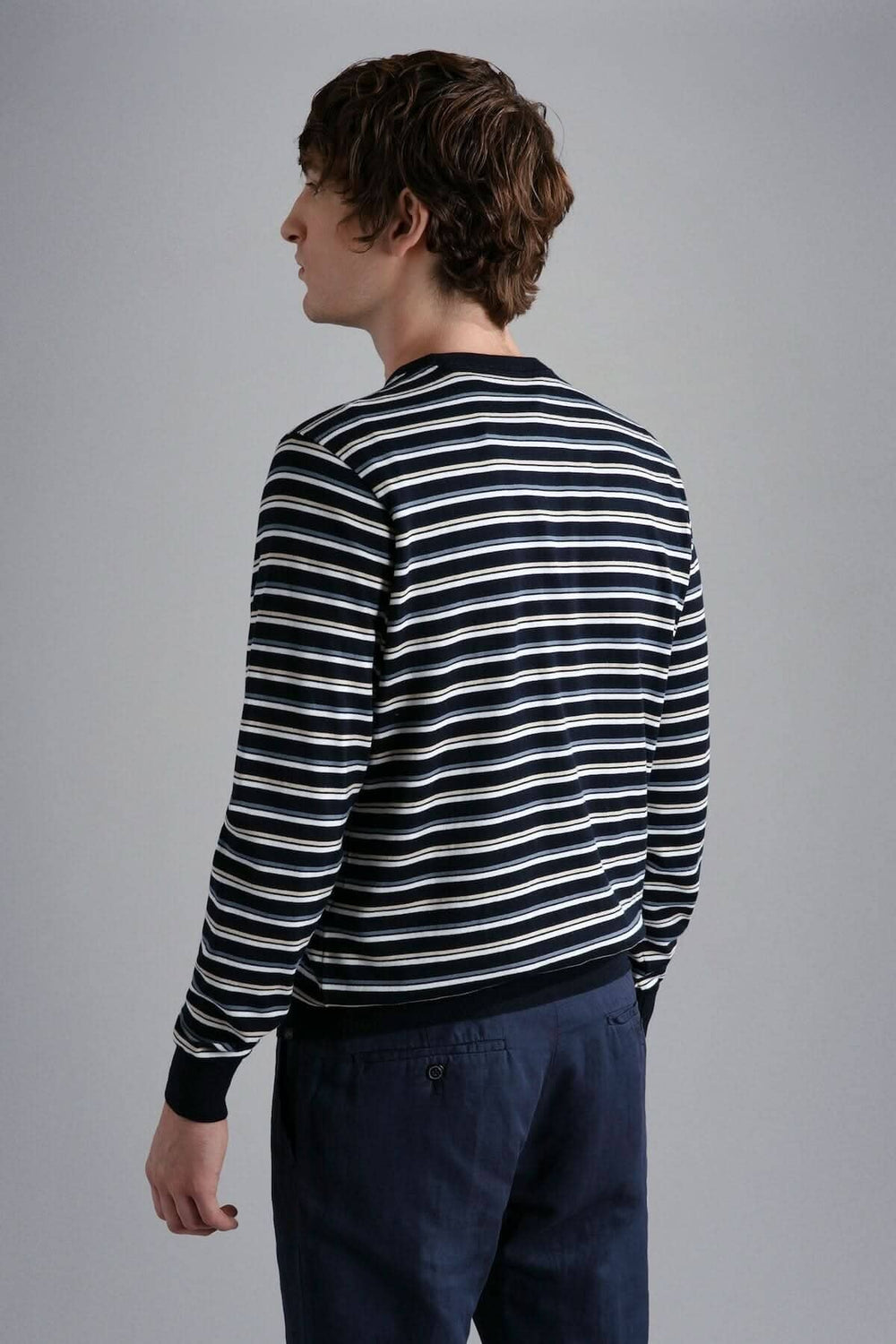 Chandail ligné en édition limitée Riviera, vue arrière, style classique et raffiné pour toutes les occasions.