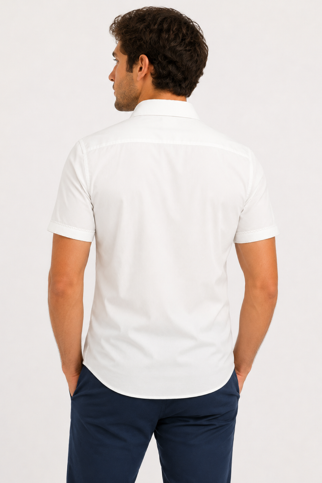 Chemise manches courtes extensible