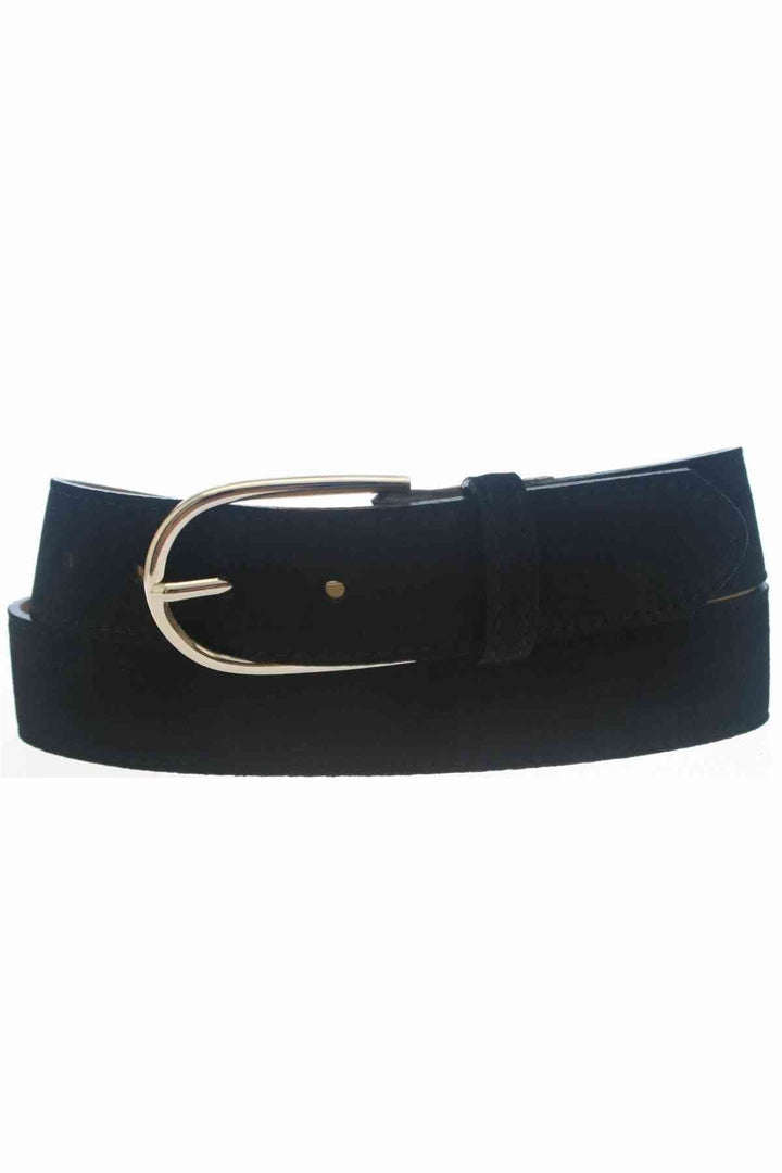 Ceinture en cuir noire avec boucle argentée, accessoire élégant pour l&