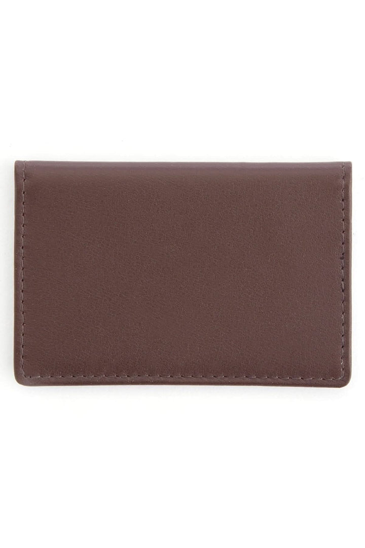 Étui compact en cuir pleine fleur pour cartes d&