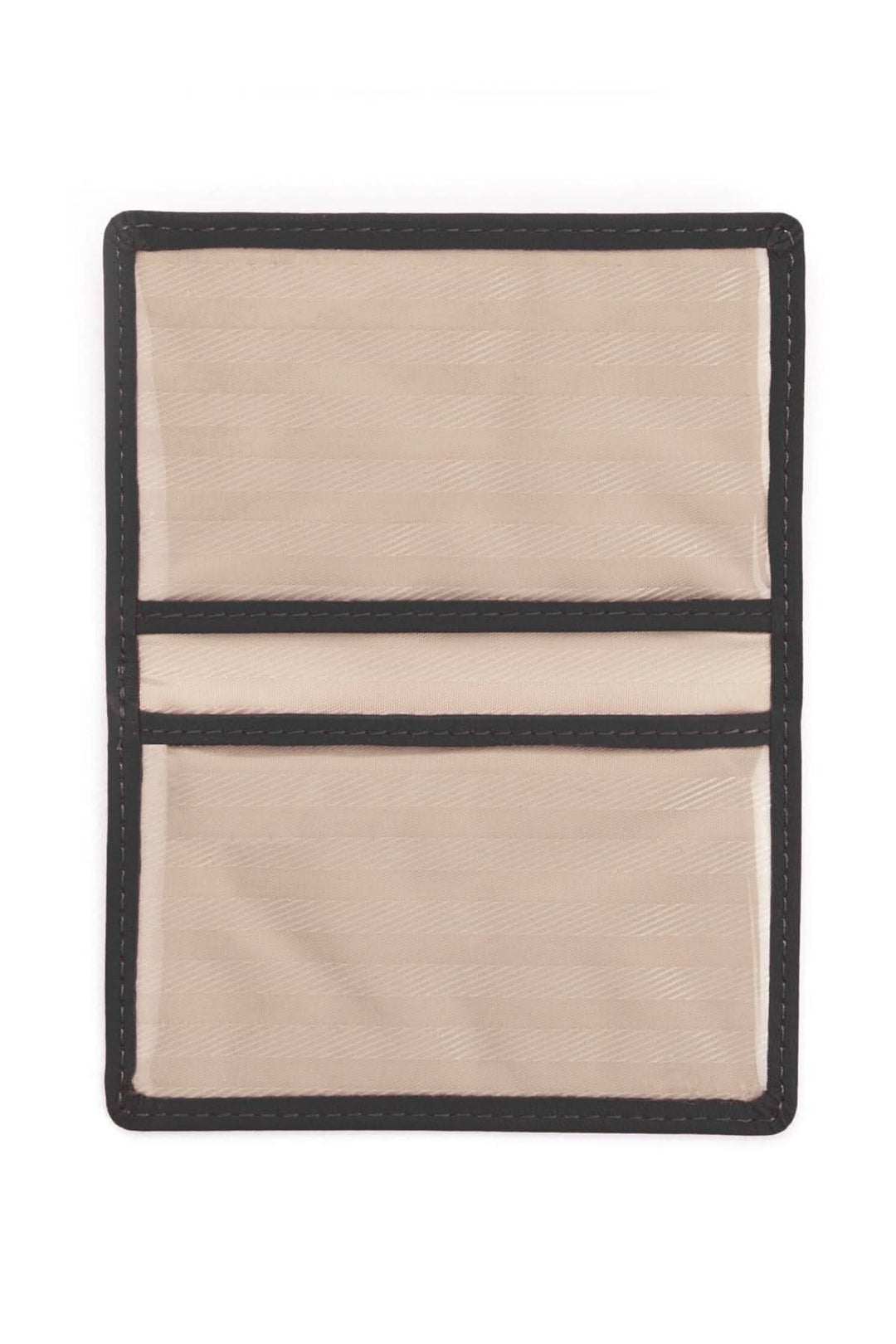 Étui compact en cuir à deux fenêtres pour cartes d&