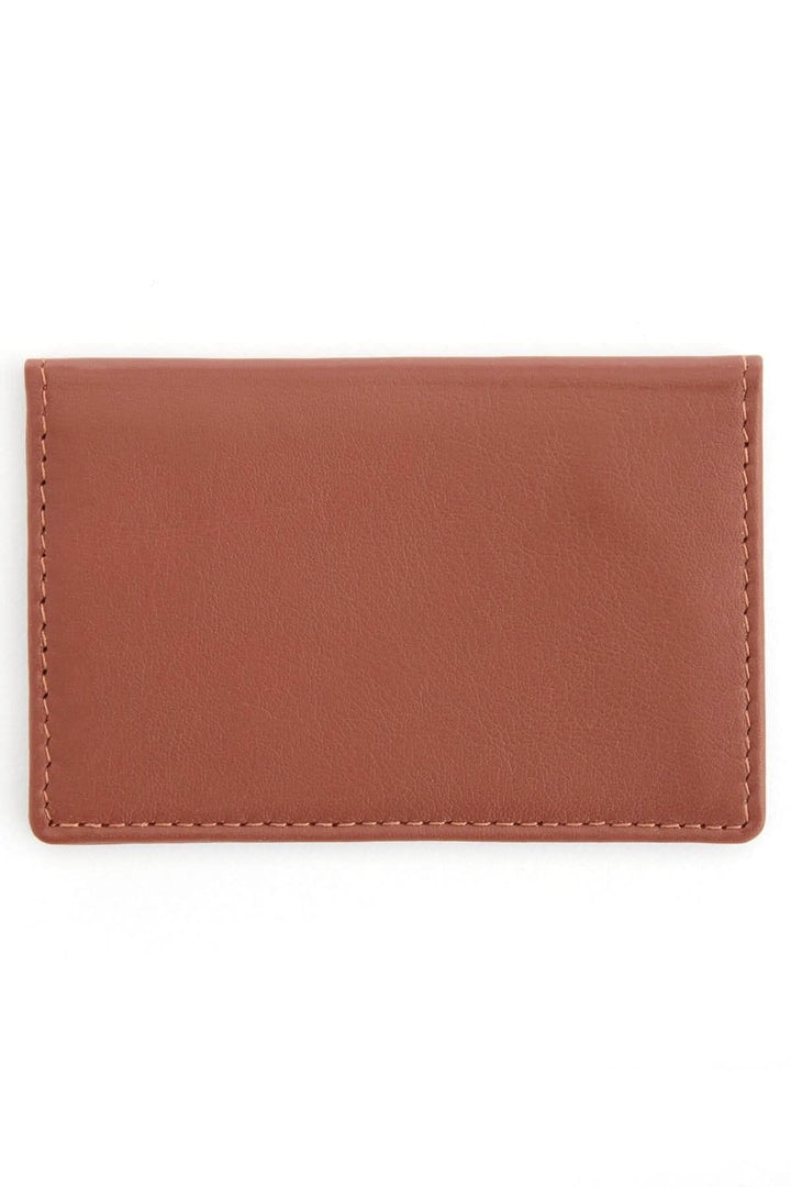 Étui compact en cuir pleine fleur pour cartes d&