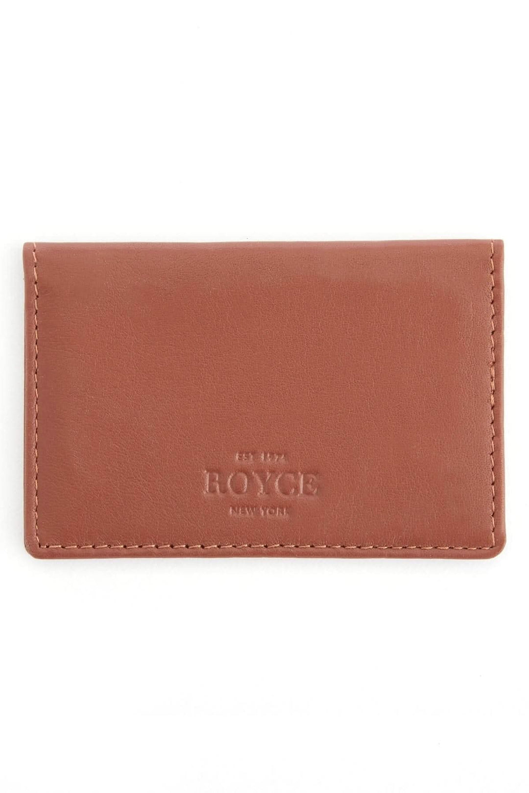 Étui compact en cuir pleine fleur ROYCE pour cartes d&