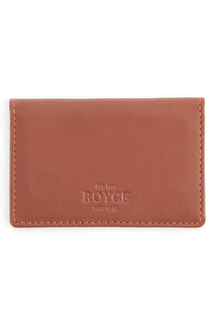 Étui compact en cuir pleine fleur ROYCE pour cartes d&