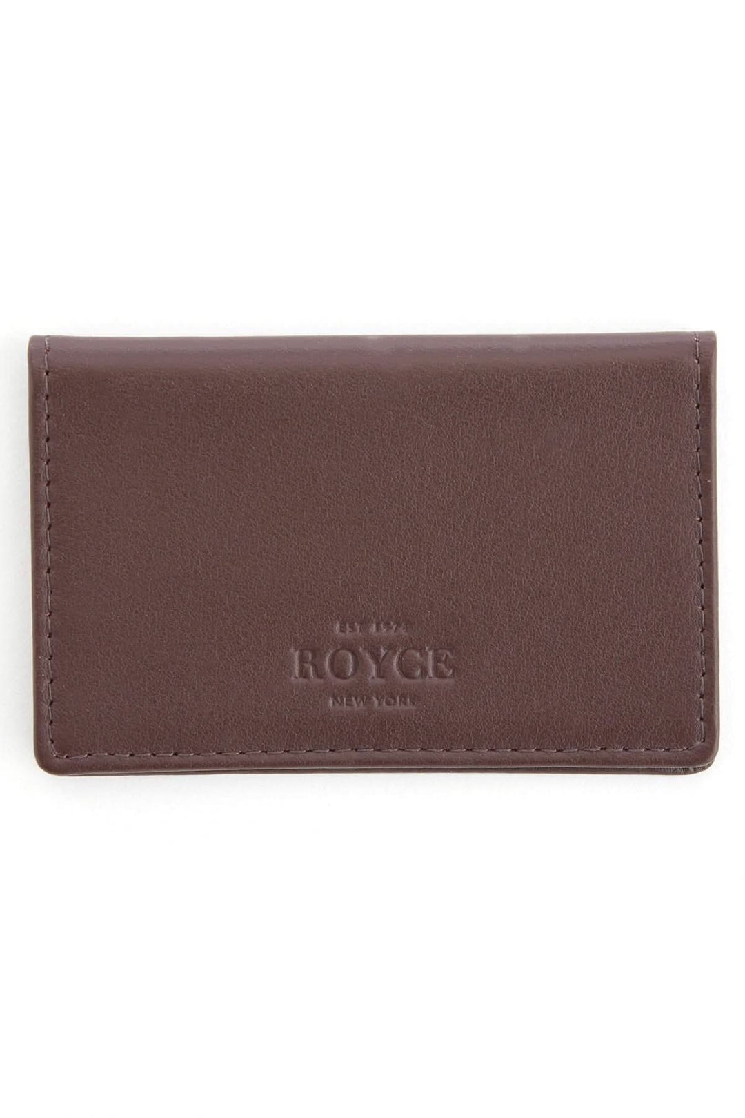 Étui compact en cuir pleine fleur ROYCE pour cartes d&
