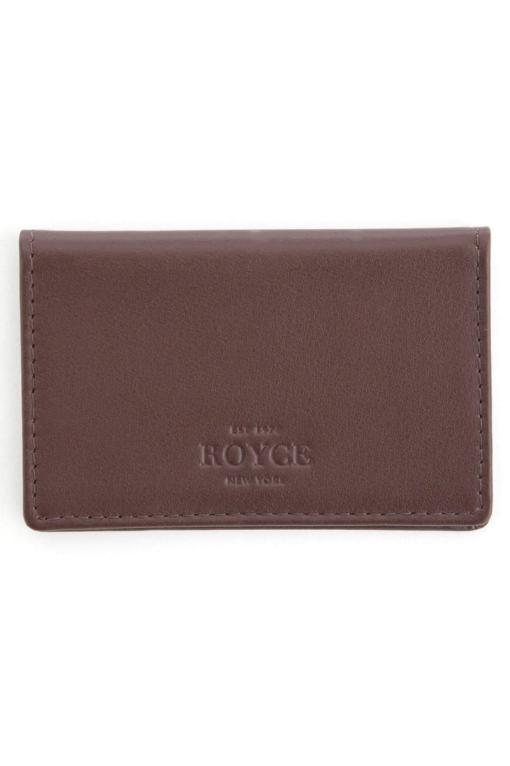 Étui compact en cuir pleine fleur ROYCE pour cartes d&