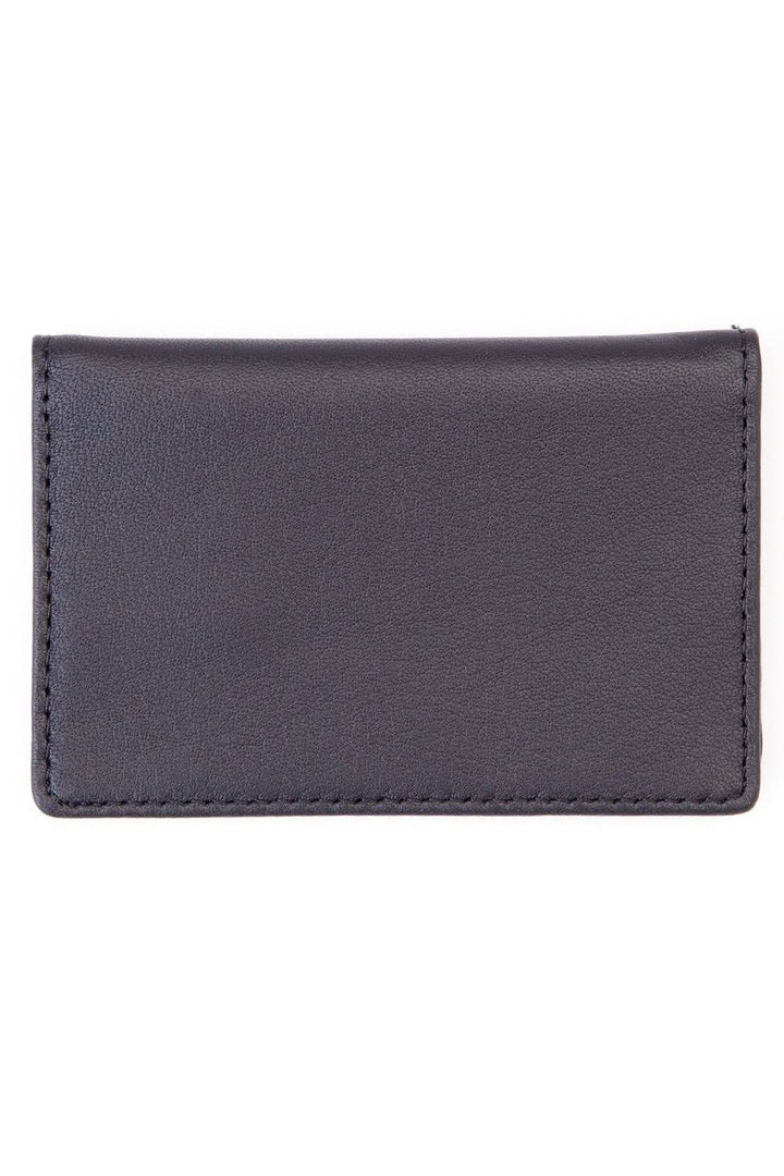 Étui compact en cuir pleine fleur pour cartes d&