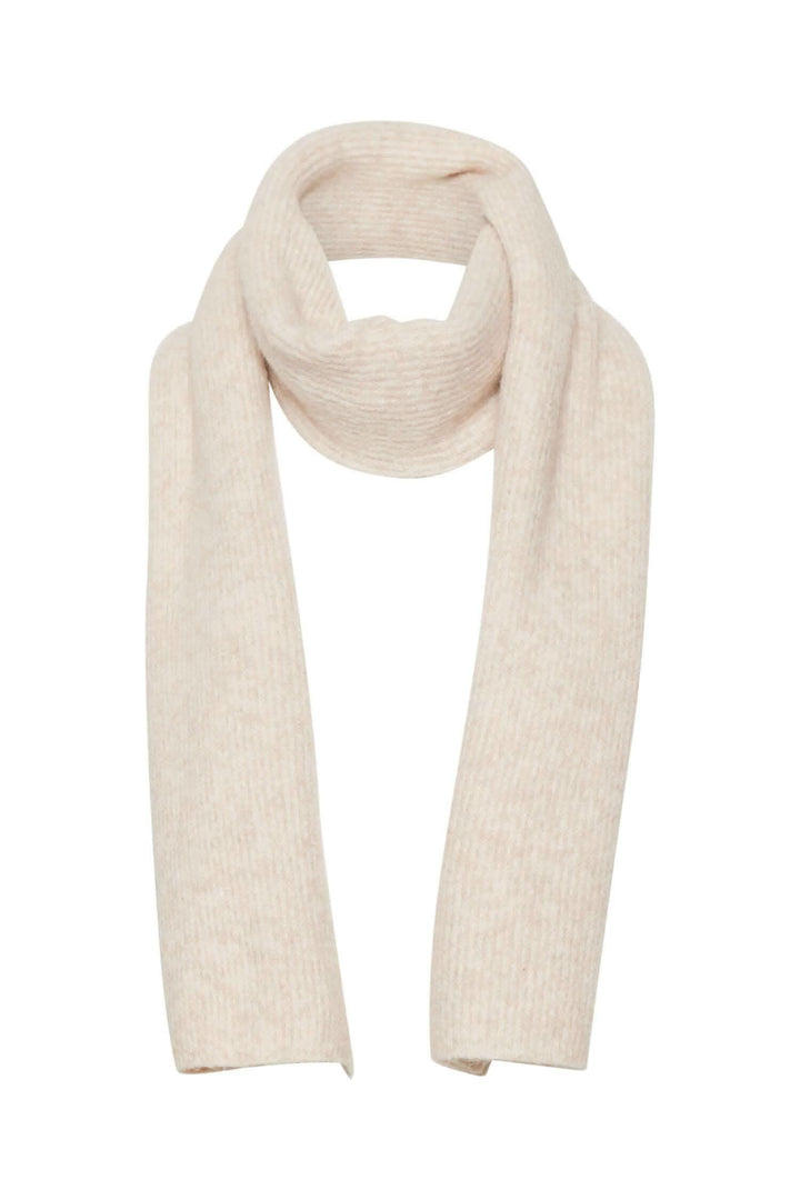 Foulard Solla beige en acrylique, polyester, camel et laine, coupe classique, doux et élégant pour l&